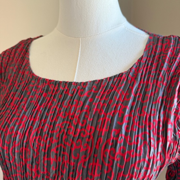 Alquema 3/4 Smash pocket dress Gray and Red Size 1 (Fits US Sizes 8-10) - Picture 5 of 12